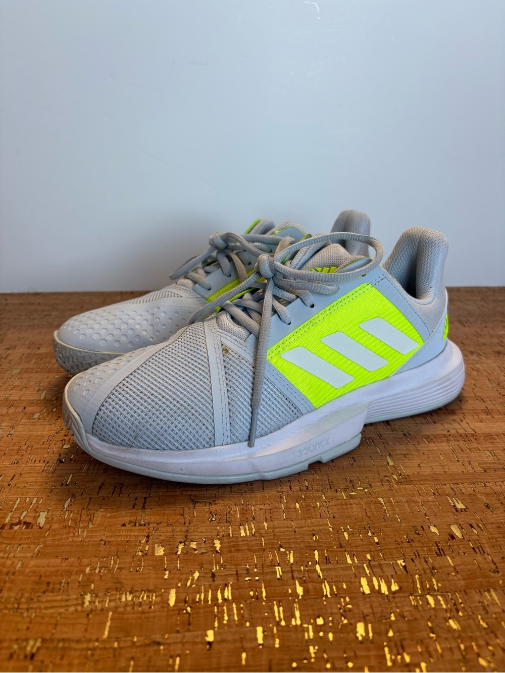 adidas Light Gray Athletic Shoes Court Pickleball Tennis